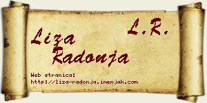 Liza Radonja vizit kartica
